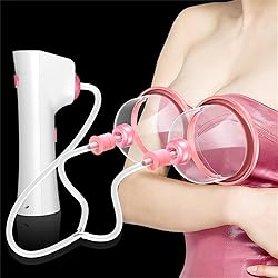 RVLAUGOAA Breast Enlargement Massager, Electric Chest Massage for Bust Developer Care Boobs Enlarge - New Breast Double Cup Care Instrument
