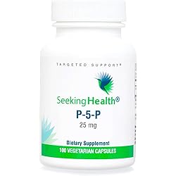 Seeking Health P-5-P, Vitamin B, Pyridoxal-5-Phosphate, Coenzyme B6 Supplement, Support Healthy Cognitive Function, Immune System and Metabolism Support, Vegan Formula, 100 Vegetarian Capsules