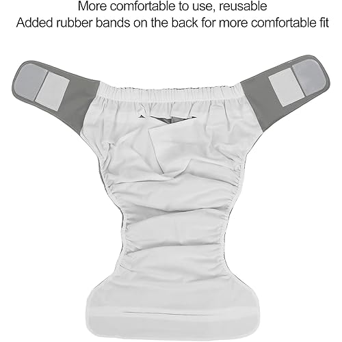 Reusable Adult Diaper,Washable Elderly Incontinence Care Protection Nappies Underwear,Good Water Absorption Incontinence Underpants, Surgical Recovery Washable Reusable Incontinence Briefs,for Adult