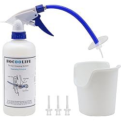 BOCOOLIFE Earwax Removal, Ear Cleaning Kit, Ear Washer Irrigation Flushing Kit, Ear Basin & 3 Ear Tips, Easy to Operate, Safe and Effective to Clean Ear Built Up Wax of All Ages