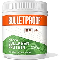 Bulletproof Unflavored Collagen Protein Powder, 17.6 Ounces, Grass-Fed Collagen Peptides and Amino Acids for Healthy Skin, Bones and Joints