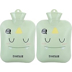 Zyyini 2Pcs Hot Water Bottle, Pocket Hand Warmer,PVC Hot Water Bottle, Soft and Comfortable, for Outdoor, Office