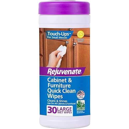 Rejuvenate Cabinet and Furniture Quick Clean Wipes 30 Units