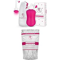 Postpartum Essentials Duo Peri Bottle and Sitz Bath Soak for Soothing Postpartum Care After Childbirth Labor and Delivery Shower Gift