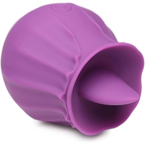 Inmi Bloomgasm Wild Violet, 10X Silicone Clit Licking Stimulator for Women, Made with Body Safe Silicone, USB Rechargeable and IPX6 Splashproofing,Purple