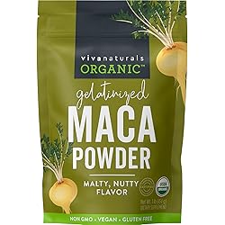 Organic Maca Powder - Gelatinized Maca Powder Organic, Pervuian Superfood Traditionally Used for Energy, Certified Organic, Gluten-Free & Non-GMO, 1 lb Bag