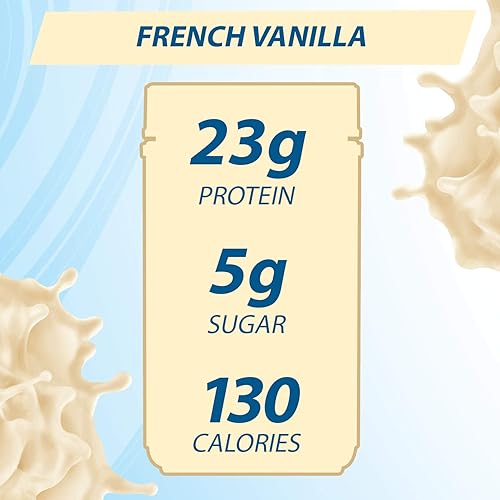 Pure Protein Powder, Natural Whey, High Protein, Low Sugar, Gluten Free, French Vanilla, 1.6 lbs