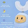 Kid's Ultrasonic U-Shaped Electric Toothbrush,3 Clean Modes,IPX7 Waterproof,360°Silicone Automatic Toothbrush for Kids Aged 2-8