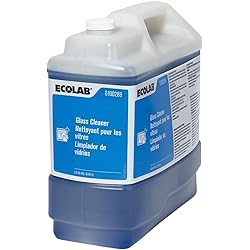 ECOLAB 6100288 Glass Cleaner 2.5 Gallons Resealable JugBottle - One 1 Unit per Order