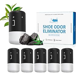 Shoe Deodorizer Balls for Sneaker, 6 Pack, Odor Eliminator, Natural Bamboo Charcoal & Tea Polyphenols Long Lasting Shoe Freshener