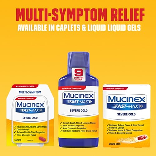 Mucinex Fast-Max Severe Cold Relief Liquid, 6oz