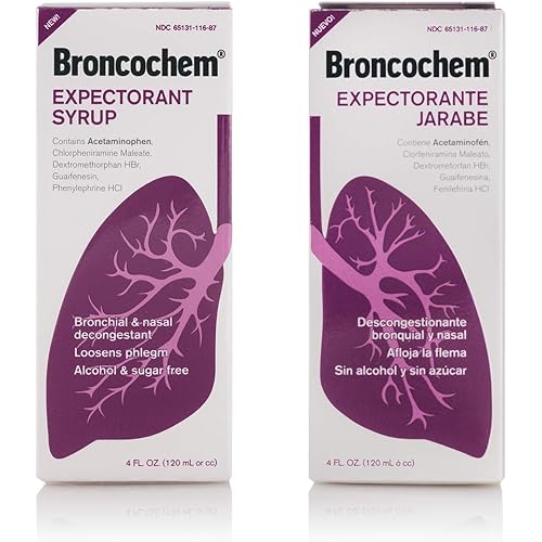 Broncochem II Expectorant Syrup, 4 oz Pack of 2