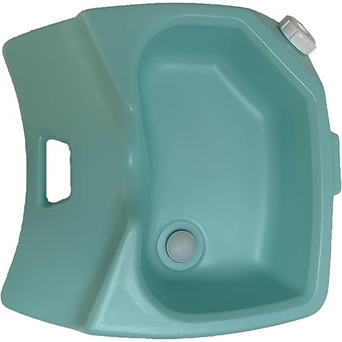 SP Ableware In-Bed Head Wash System, Plastic with Drain Plus - Turquoise 764271000