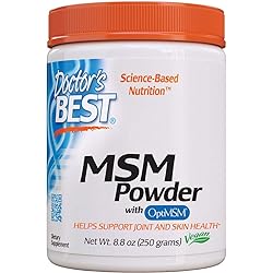 Doctor's Best MSM Powder with OptiMSM, Non-GMO, Vegan, Gluten Free, Soy Free, 250 Grams