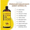 Pure Cold Pressed Sweet Almond Oil - Big 32 fl oz Bottle - Unrefined &100% Natural - For Skin & Hair, with No Added Ingredients - Perfect Carrier Oil for Essential Oils