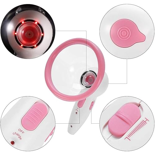 2 Type Eletric Breast Massager, Breast Enhance Massager Far Infrared Chest Enlargement Vacuum Body Shape MachineC Cup