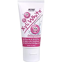 NOW Solutions, Xyliwhite™ Toothpaste Gel for Kids, Bubblegum Splash Flavor, Kid Approved! 3-Ounce, packaging may vary