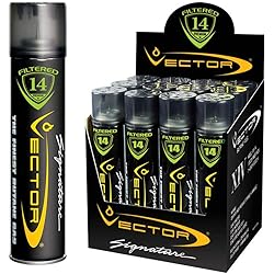Vector 14x Filtered Premium Refined Fuel Butane Gas Refill 320mL by Vector KGM - 12 Cans