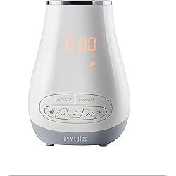 HoMedics SoundSpa Slumber Scents Alarm Clock, Essential Oil Diffuser & White Noise Machine | 6 Soothing Sounds, LED Lights, Auto-Off Timer, Bluetooth
