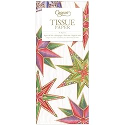 Caspari Jeweled Stars Tissue Paper - 16 Sheets Included