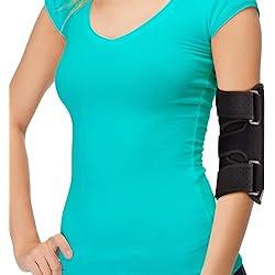 Elbow Splint Tendonitis Elbow Brace – Cubital Tunnel Brace for Sleeping - Tennis Elbow Support with Arm Compression Sleeve Elbow Immobilizer for Ulnar Nerve Brace Elbow Pain Men Women - Fits Most