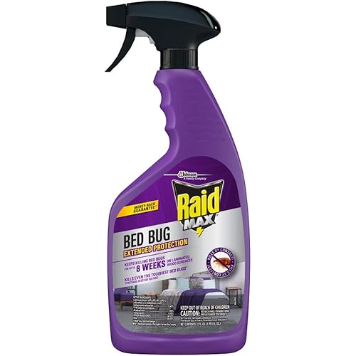 Raid Max Bed Bug Extended Protection, Kills Bed Bugs for 8 Weeks on Laminated Woods and Surfaces, 22 Oz & Hot Shot 96441 HG-96441 32 oz Ready-to-Use Bed Bug Home Insect Killer, Multicolor