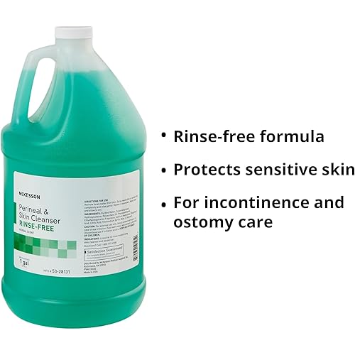 McKesson Perineal Skin Cleanser, Rinse-Free, Herbal Scent, 1 gal, 1 Count