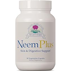 Ayush Herbs Neem Plus, Skin and Digestive-System Support, Natural Ayurvedic Herbal Supplement, 90 Capsules