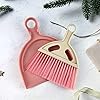 SOUJOY 6 Pack Small Dustpan and Brush Set, Whisk Broom and Dust Pan with Handle, Nesting Tiny Cleaning Broom, Mini Hand Broom and Dustpan Set for Table, Desk, Keyboard, Cars and Pet Nest