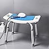 ZAANTA Folding Chairs for Outside Bathroom Chair Stool Seat Elderly Bathroom Seat Anti-Skid Bath Tub Shower Chair Mat Adjustable Bathroom Accessories