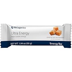 Metagenics Ultra Energy Bars - Helps Sustain Energy, Caramel Sea Salt Flavored | 12 Bars