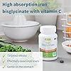 High Absorption Chelated Iron Bisglycinate 20mg with Vitamin C, Gentle Iron, Targeted Release, One Daily, Vegan, 180 Tablets, by Igennus
