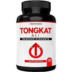 Tongkat Ali Extract Longjack Eurycoma Longifolia, 1200mg per Serving, 120 Capsules - Indonesian Ginseng - Stamina, Drive, Athletic Performance & Muscle Mass - Gluten Free & Non-GMO