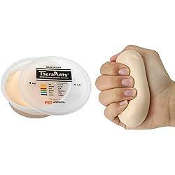 CanDo Theraputty Plus Hand Exercise Putty for Rehabilitation, Exercises, Hand Thearpy, Occupational Therapy, Hand Strengthening, Improve Motor Skills, Stress Relief 4-ounce XX-SOFT
