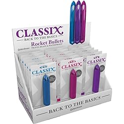 Classix Rocket Bullet Display of 18 - Assorted Colors