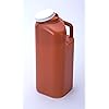 Large Male Urinal with Leak Proof Screw Cap Lid 3000 mL or 101 oz. Amber Color