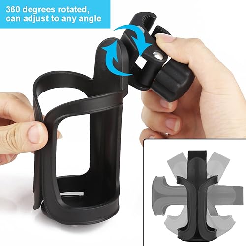 Accmor Walker Cup Holder, Stroller Cup Holder, Wheelchair Cup Holder, Universal Drink Holders for Walker, Wheelchair, Stroller, Bicycle