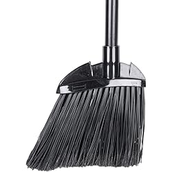 Rubbermaid Commercial 6374 7-12" Length x 2" Width x 35" Height, Black Color, Polypropylene Lobby Broom with Vinyl Coated Metal Handle