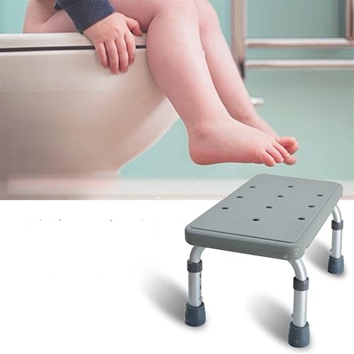 ZAANTA Bathroom Stool Medic Bathroom Stool Safety Anti-Drop Bathtub Shower Chair Camping Bench Seat Adjustable Color : White