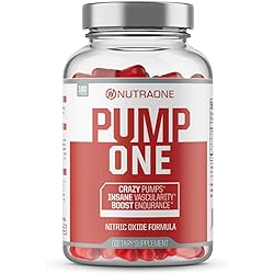 PumpOne Nitric Oxide Pump Supplement by NutraOne – with L-Citrulline and Beta-Alanine 160 Capsules