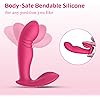 Intense Wearable Vibrator with Bendable Head - BOMBEX Lucas, Discreet Quiet Panty Vibrator with Remote G Spot & Clitorals Stimulator, Waterproof Butterfly Vibrator, Adult Sex Toys for Women