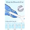 Automatic Electric Enema Bulb with 3 Speeds, Adorime Anti-backflow Enema Douche for Men Women Colon Cleansing, Rechargeable Douche Cleaner Silicone Enema Kit for Health Care, 9.17oz
