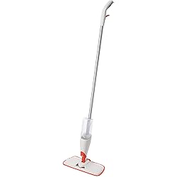 OXO Good Grips Microfiber Spray Mop with Slide-Out Scrubber,White