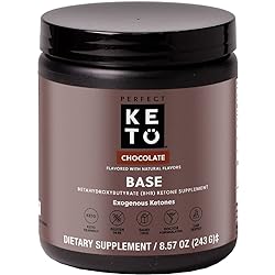 Exogenous Ketones Powder, BHB Beta-Hydroxybutyrate Salts Supplement, Best Fuel for Energy Boost, Mental Performance, Mix in Shakes, Milk, Smoothie Drinks for Ketosis – Chocolate, 8.57 oz 243 grs
