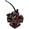 KAFpipeWorkshop Wooden Pipe Stand for 3 Tobacco Smoking Pipes Handmade from Natural Ash Tree Wood Pipe Rack Holder Display