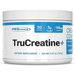 PEScience TruCreatine, Pure Creatine Monohydrate and ElevATP Powder, 30 Servings