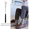 Long Handled Shoe Lifter, 12in to 25in Length Adjustable Expander Shoe Horn, Adjustable Extended Reach Assist, Large Dressing Aid, Sock Remover for Seniors, Elderly