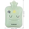 Zyyini 2Pcs Hot Water Bottle, Pocket Hand Warmer,PVC Hot Water Bottle, Soft and Comfortable, for Outdoor, Office