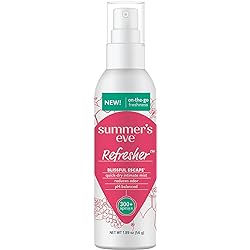 Summer’s Eve Refresher Mist, Odor Reducing Feminine Spray, Blissful Escape, Body Spray for Women, 1.89 Oz Bottle