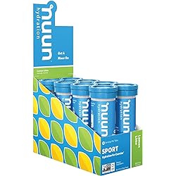 Nuun Sport: Electrolyte Drink Tablets, Lemon Lime, 8 Tubes 80 Servings